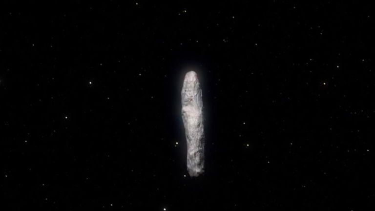 Oumuamua, el primer visitante extranjero del Sistema Solar