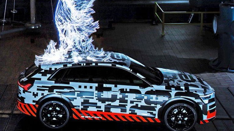 El Audi e-tron competirá con el Model X en carga rápida, 80% de autonomía en media hora