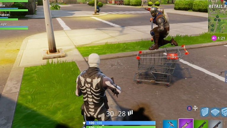 Dónde encontrar los carritos en Fortnite