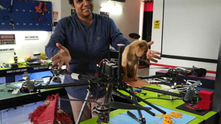 La historia que da la vuelta al mundo: un ingeniero crea un dron para rescatar a un perro