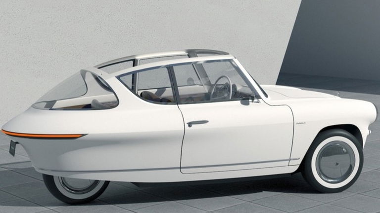 Así es el Nobe 100, un automóvil eléctrico con aspecto retro de 3 ruedas