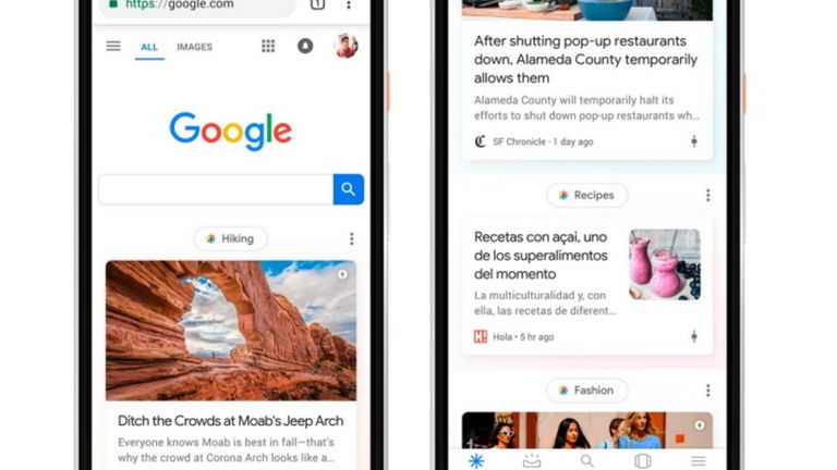 Discover es la manera que tiene Google de ofrecernos contenido personalizado