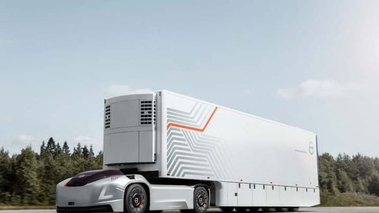 Así serán los futuros camiones autónomos sin cabina de Volvo Trucks