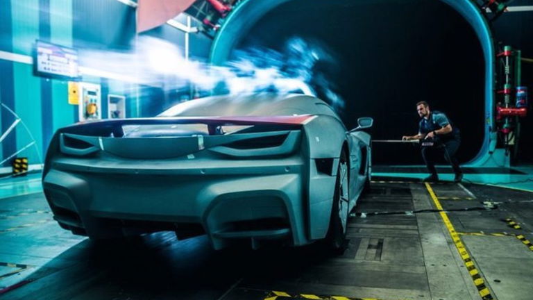 Rimac C_Two, así se pone a punto en el túnel de viento antes de su llegada al mercado