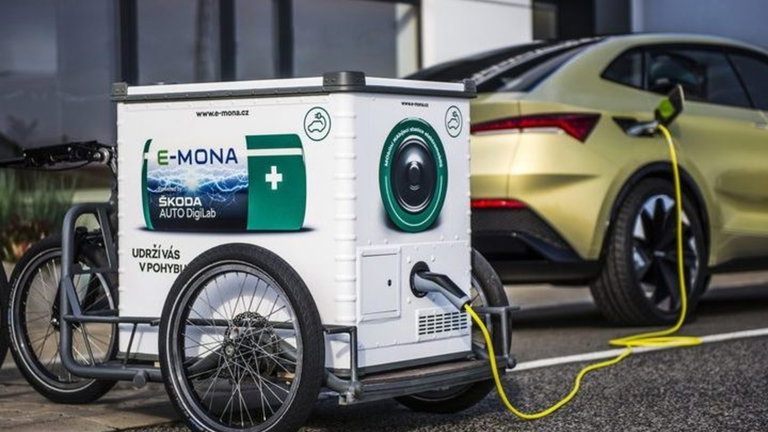 E-Mona, así es el último proyecto para cargar las baterías del coche eléctrico de Skoda
