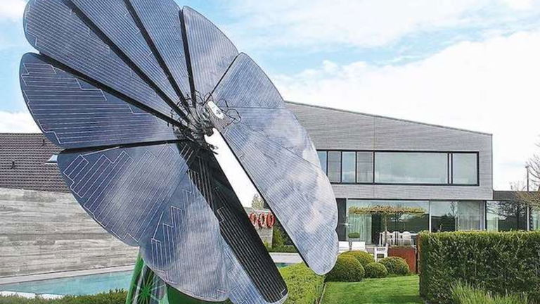 Smartflower, así es el girasol tecnológico para obtener energía solar eficientemente