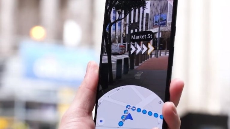 Google Maps ya prueba el modo de navegación con realidad aumentada
