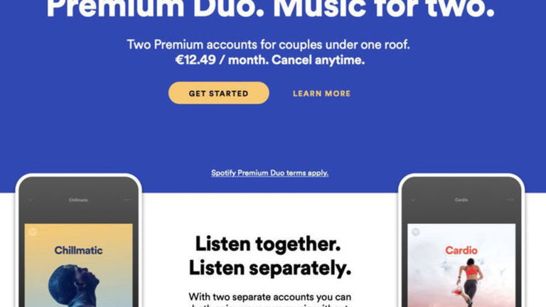 Spotify prueba un plan más barato para dos personas