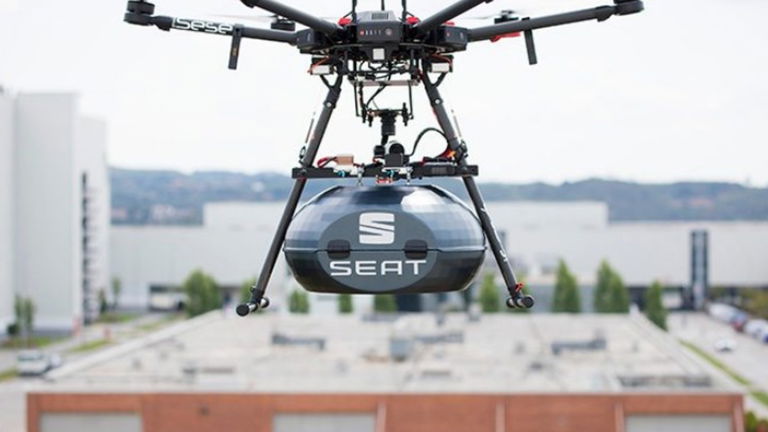 Los drones ya reparten piezas en la fábrica de SEAT en Martorell