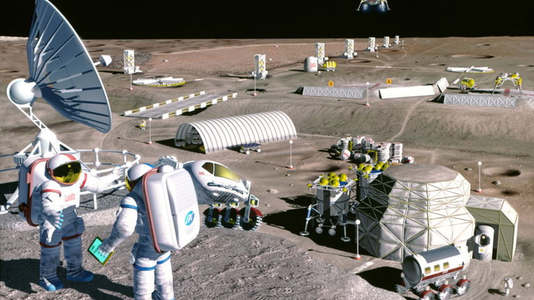 Cómo la orina de los astronaturas podría usarse para construir bases en la Luna