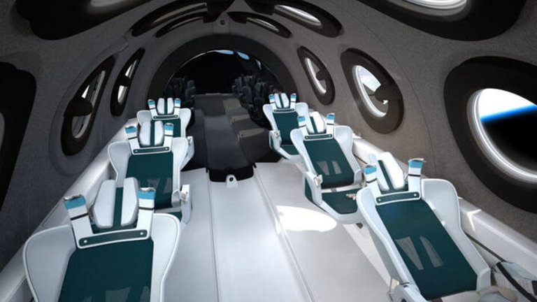 Virgin Galactic presenta su cabina de las naves para paseos en el espacio