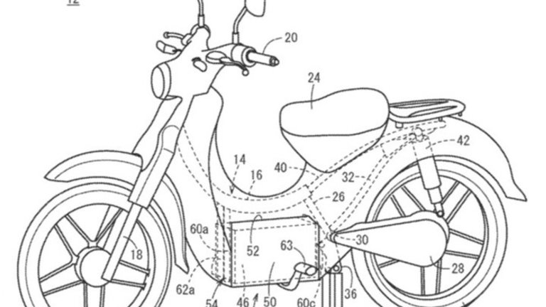 Honda Super Cub, el ciclomotor más laureado se electrifica para mostrar una patente