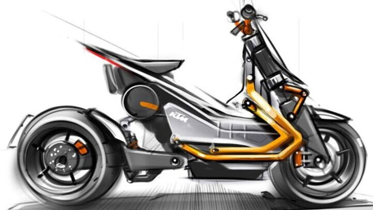 KTM podría fusionar los conceptos scooter y motocicleta gracias a la mecánica eléctrica