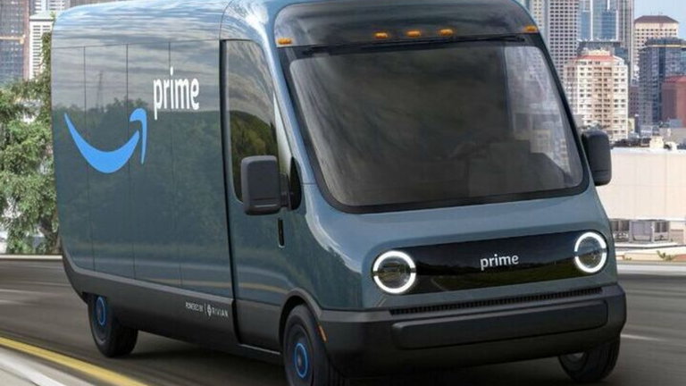 Furgoneta Amazon de Rivian, así se ve en pruebas de conducción reales antes de su llegada