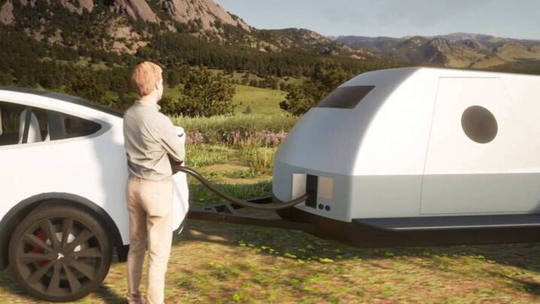 The Boulder, la caravana pensada para poder acampar con un coche eléctrico