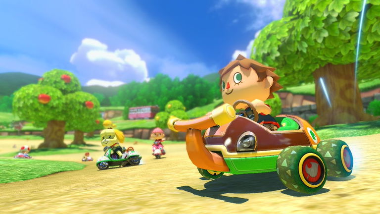 Recrean el circuito de Animal Crossing de Mario Kart 8 en New Horizons