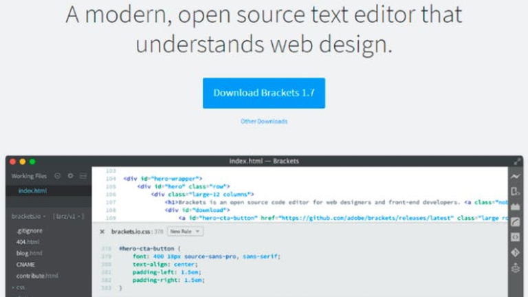 Brackets, un editor de código de carácter gratuito y software libre