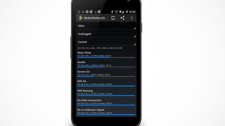 Averigua qué consume tu batería con Better Battery Stats