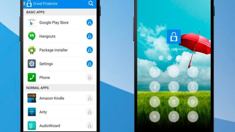 Protege las aplicaciones importantes con Droid Protector