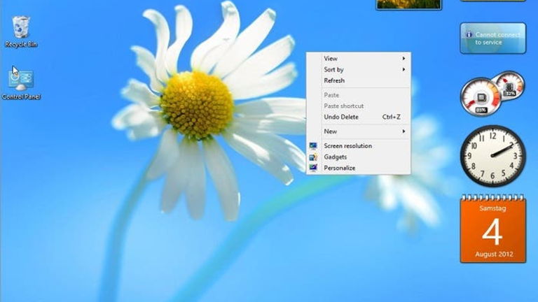 Habilita los gadgets de escritorio en Windows 10