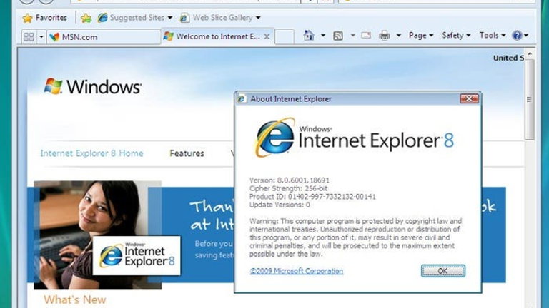 Activa o desactiva diferentes opciones de Internet Explorer