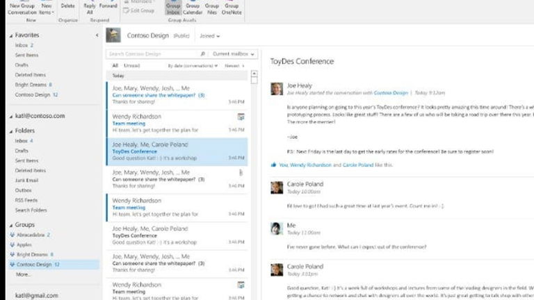 Desactiva la opción de Trabajar sin conexión en Outlook 2016