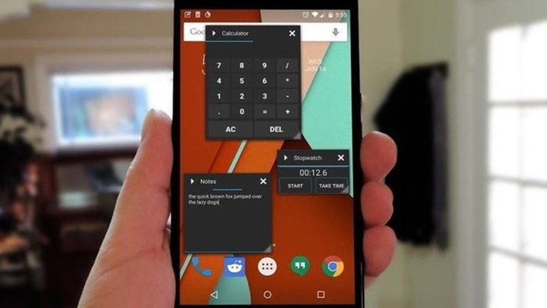Tiny Apps: la multitarea en forma de aplicaciones flotantes