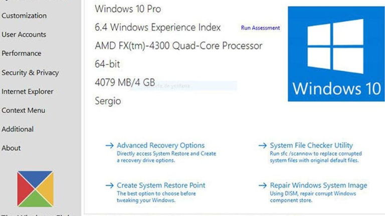 Ajusta Windows 10 a tu conveniencia con Ultimate Windows Tweaker 4