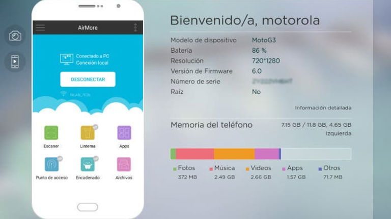 Análisis de AirMore, gestiona tu smartphone desde tu PC