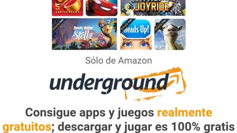 Descarga e instala Amazon Underground para obtener gratis apps de pago