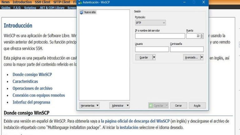 WinSCP, un cliente FTP gratuito para tus desarrollos web