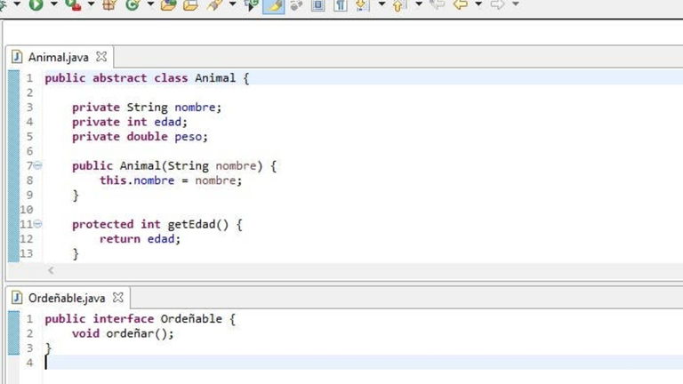 Programación orientada a objetos: clases abstractas e interfaces