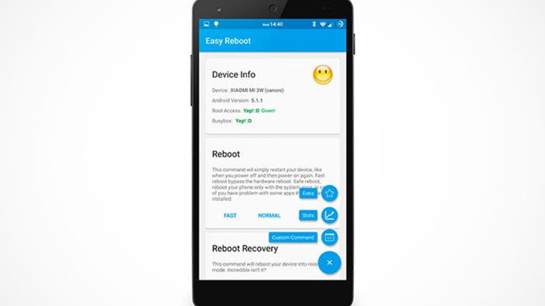 Easy Reboot amplía las funciones de reinicio de tu terminal Android si eres root