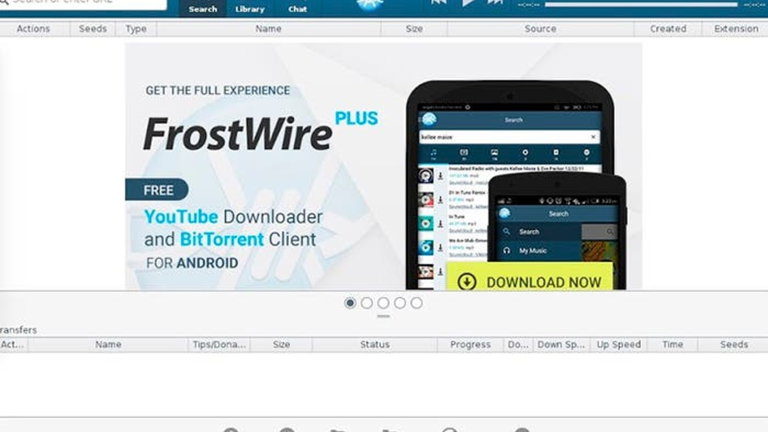 FrostWire, otro buen cliente bittorrent para Ubuntu, Linux Mint y Fedora