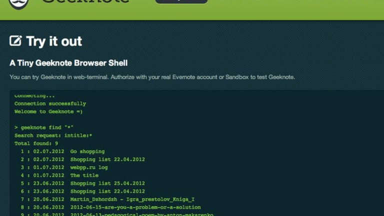 Descubre Geeknote, un cliente de Evernote para la terminal de Linux