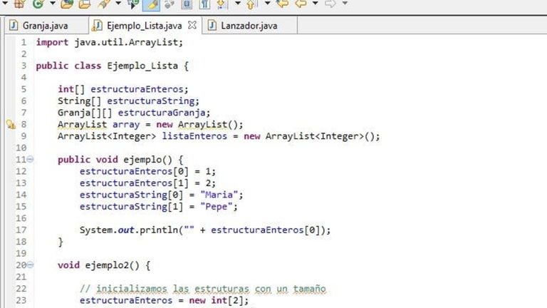 Programación orientada a objetos: listas