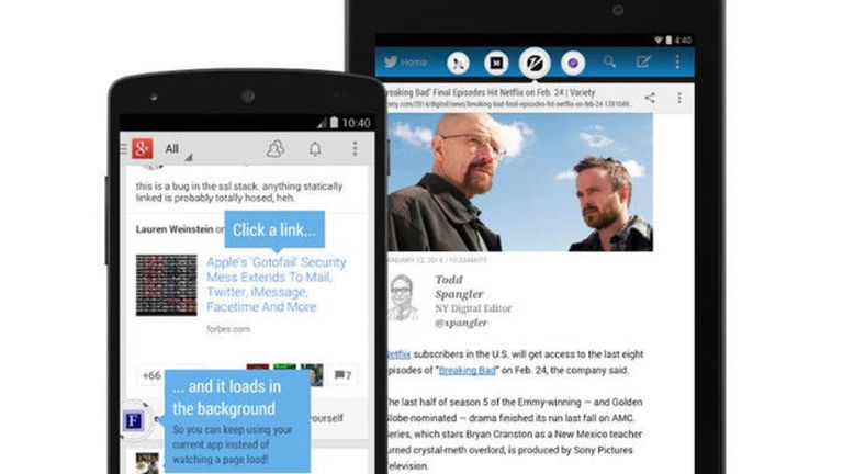 Link Bubble, la aplicación que te abre los enlaces en ventanas flotantes