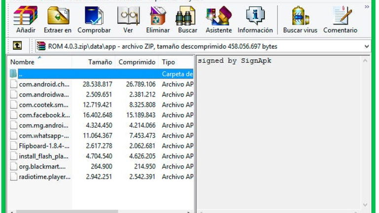 Suprime aplicaciones de una ROM antes de instalarla en tu dispositivo