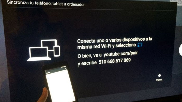Conecta tu smartphone Android a un televisor y controla Youtube