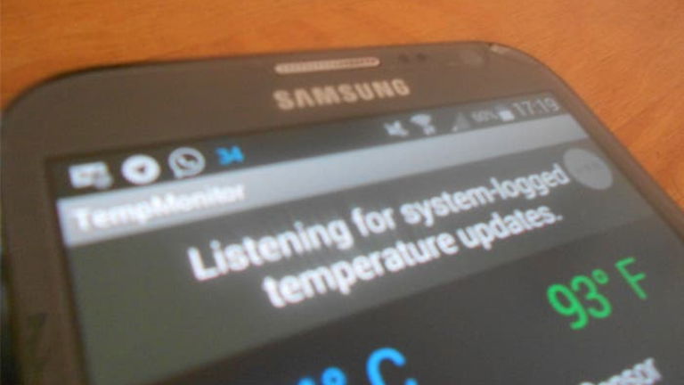 Muestra la temperatura de tu Android en la barra de estado