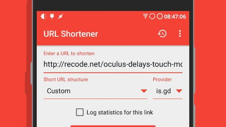Comparte un link corto desde Android con URL Shortener