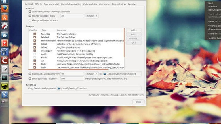 Variety Wallpaper Changer, personaliza tu Linux fácilmente