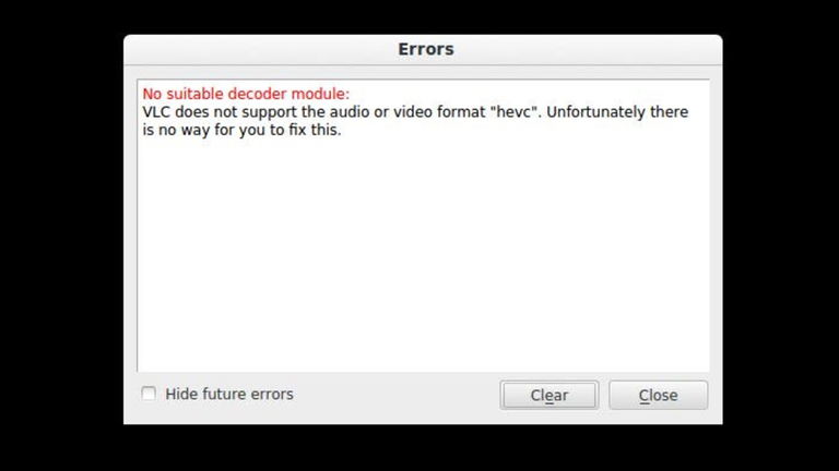 Cómo solucionar el error "hevc" en VLC