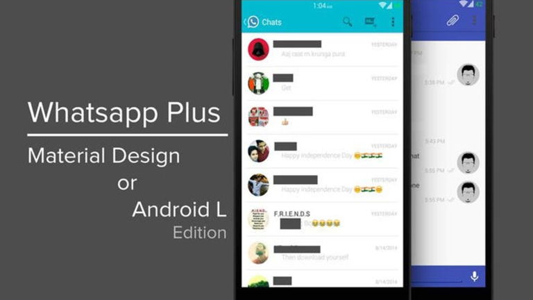 Cómo tener la interfaz Material Design de Android L en Whatsapp