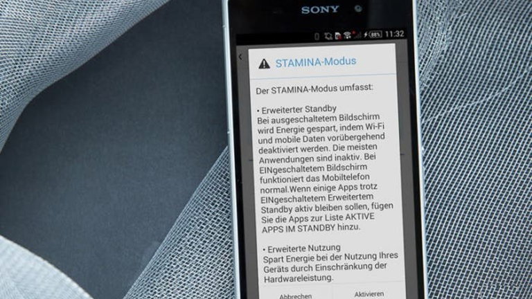 Oculta la notificación del modo Stamina de Sony con este módulo