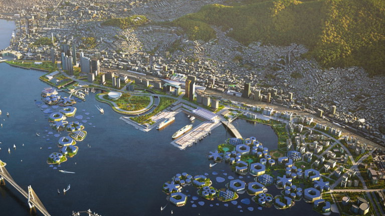 Corea diseña los prototipos y planea construir la primera ciudad flotante del planeta