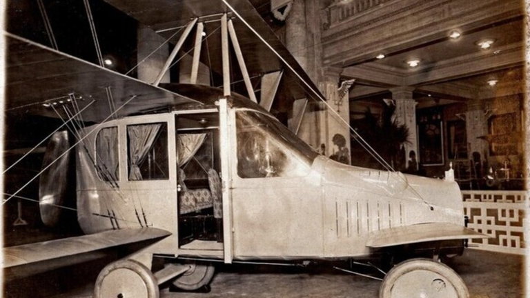 El primer coche volador del mundo data de 1917: así era el Curtiss Autoplane