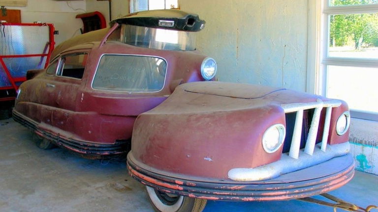 Este olvidado coche de dos piezas jamás llegó a producirse, pero aspiraba a ser el más seguro del mundo