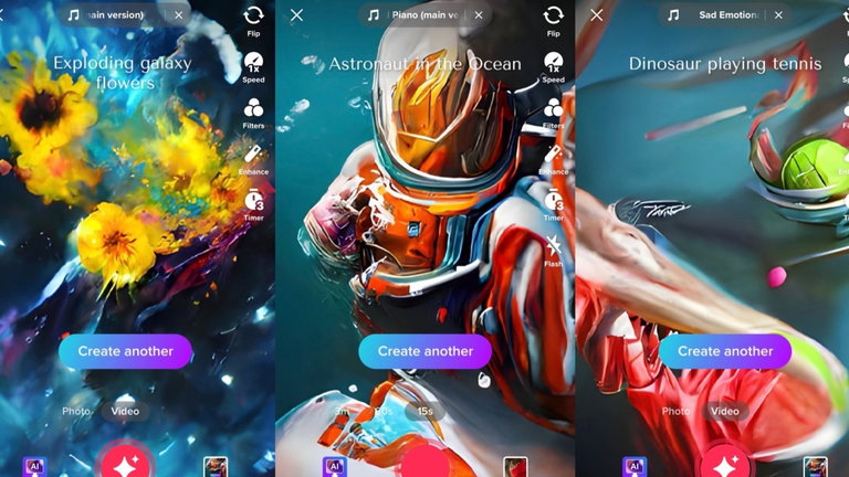 TikTok también sabe generar imágenes aleatorias con IA y los resultados son tremendamente curiosos