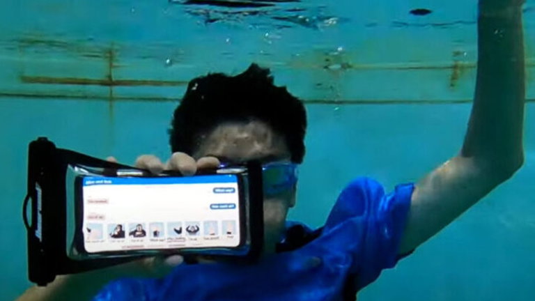 Esta aplicación te permite recibir mensajes bajo el agua gracias a un ingenioso sistema